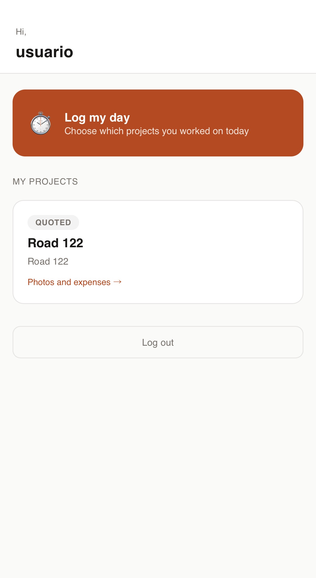 App móvil de CPR Hub para cuadrillas de campo